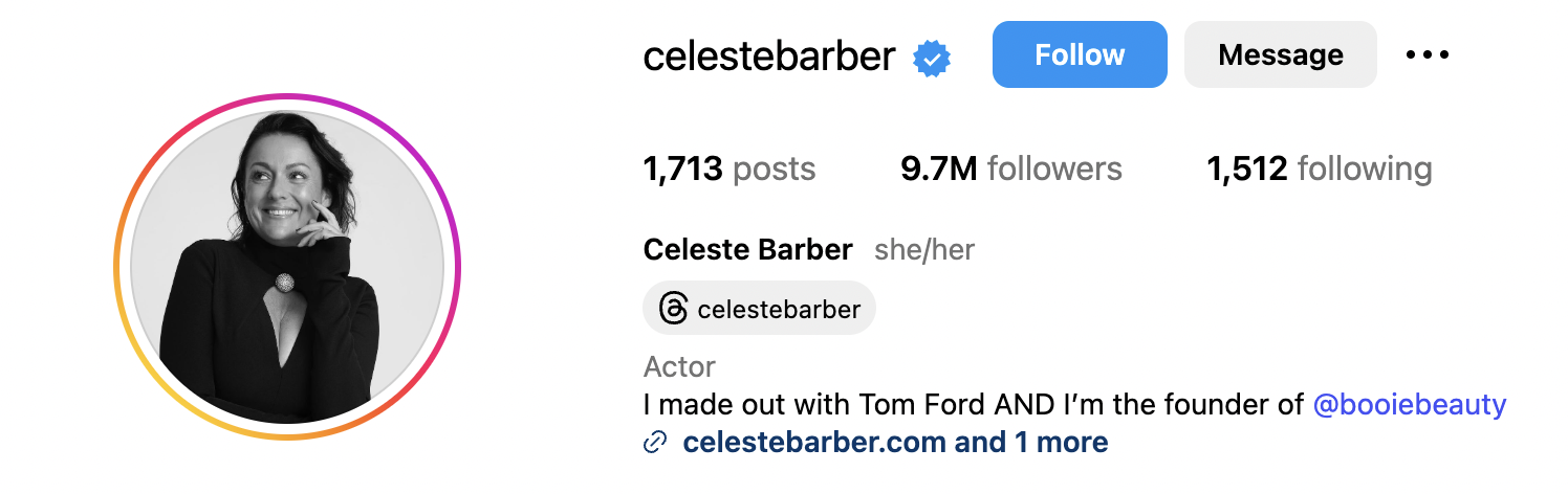 Celeste Barber recreating a posed celebrity photo with humorous realism