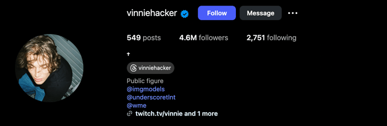 Vinnie Hacker profile image